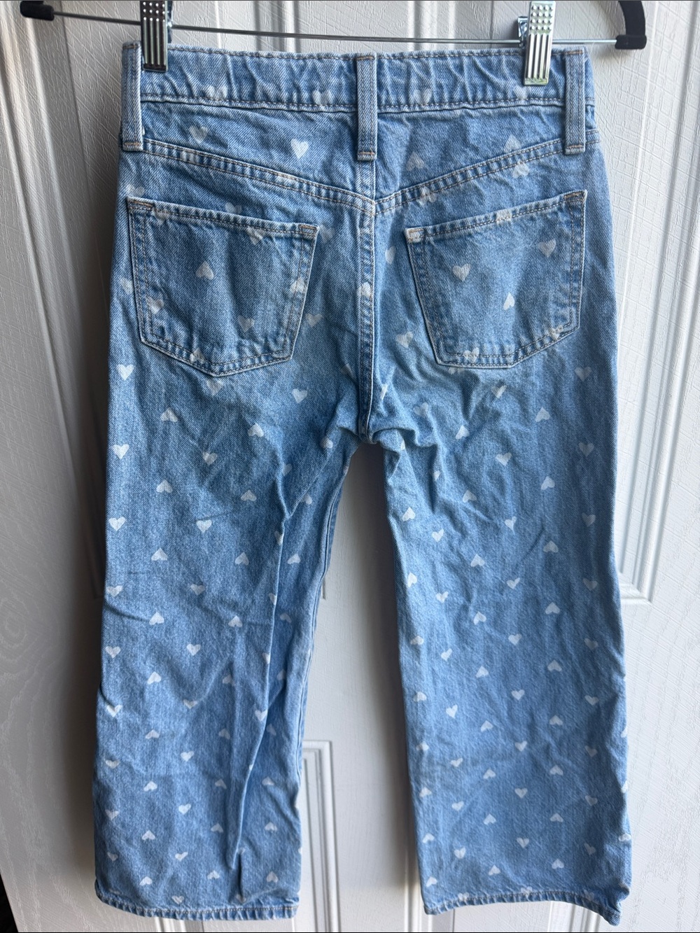 Old Navy Girls Light Wash Denim Wide Legged High Rise Preppy Baggy Jeans Size 10 - Picture 5 of 5